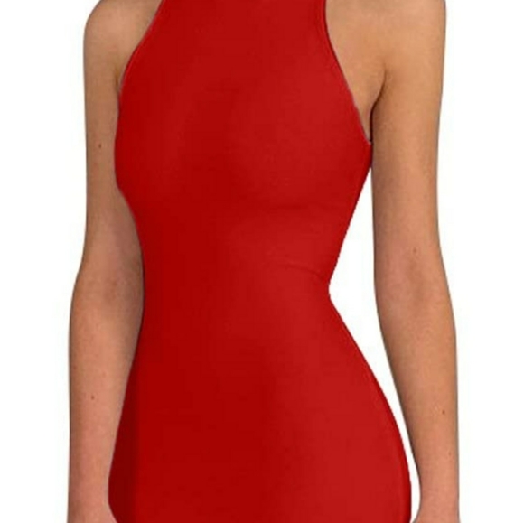 Spaghetti Strap O Neck Bodycon Midi - Picture 5 of 5